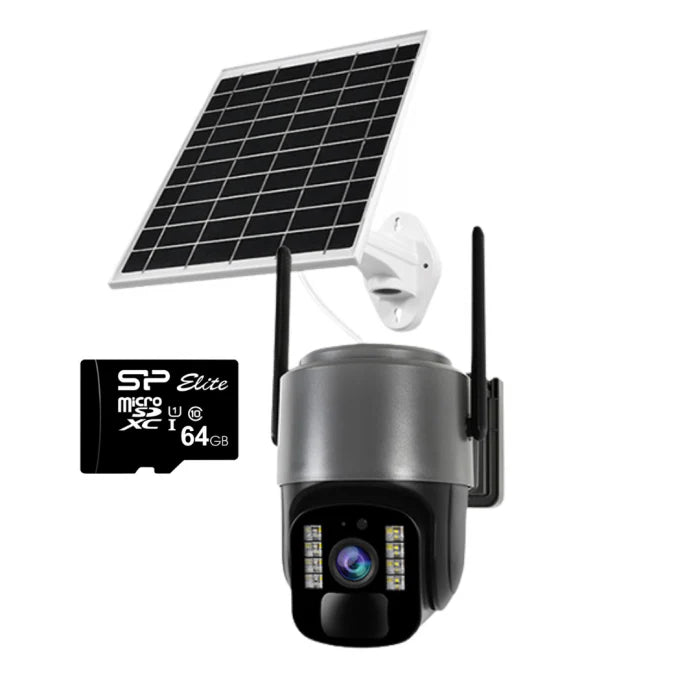 Cameră Supraveghere Solară INNOVA 4G TS1 + Card 32GB, ,3MP, PTZ 355°, Night Vision Color, Audio Bidirecțional, Alarmă, O-Kam Pro