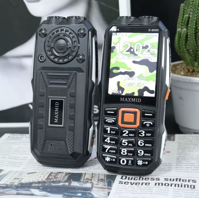 Telefon Militar F8, Dual SIM, Baterie 3800 mAh, Radio FM, Bluetooth, Lanternă, Culoare Negru-Gri