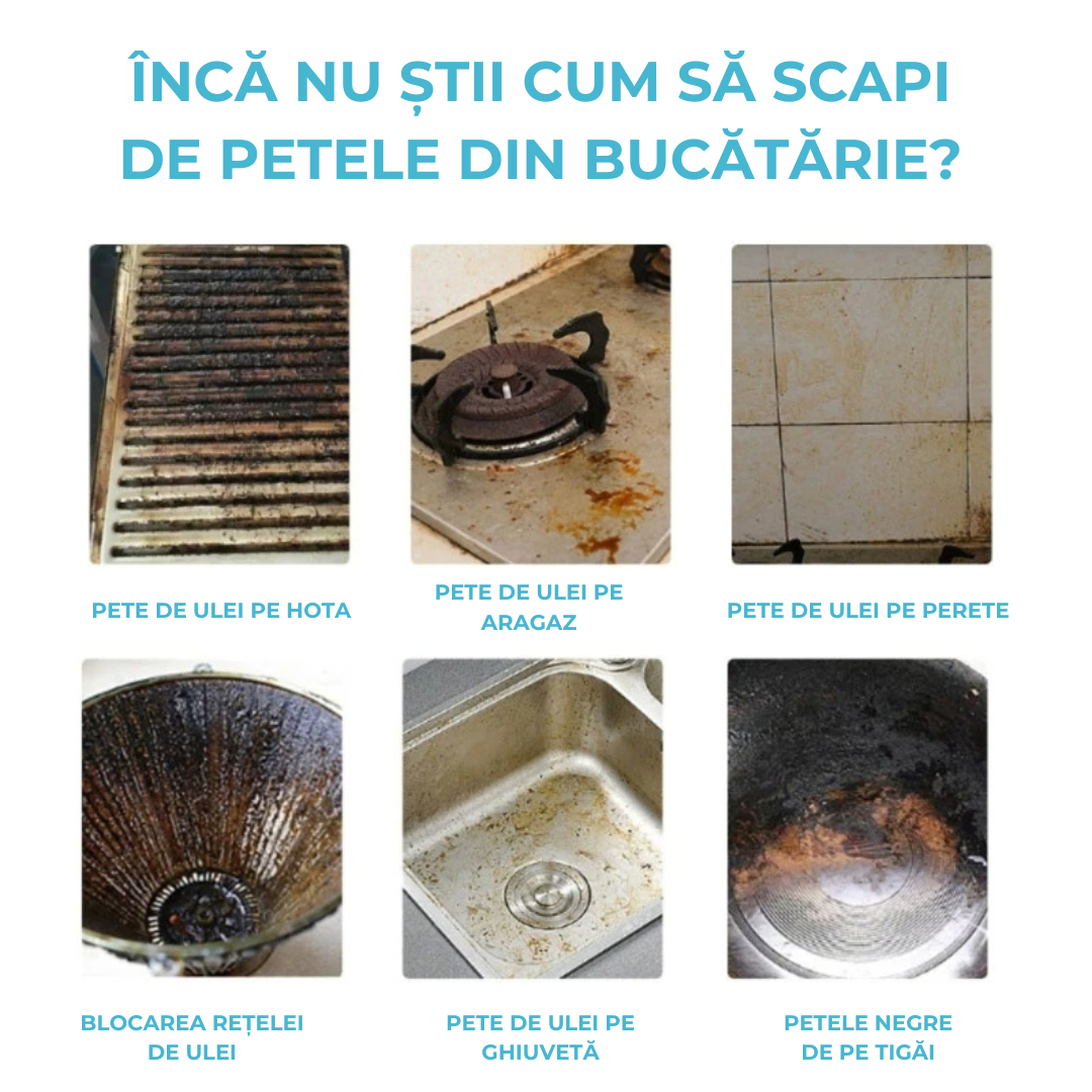 Soluție profesională de curățare pentru bucătărie