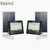 Set 2 x Proiector LED INNOVA 800 W Cu Panou Solar si telecomanda, IP66 + Cadou Surpriza