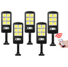 Set 5 Lampi cu Incarcare Solara prin Inductie 160 LED-uri COB, telecomanda + cadou surpriza